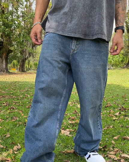 Pantalon Jean Baggy  Azul Classic