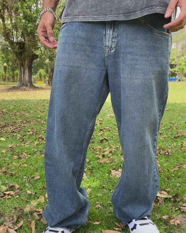 Pantalon Jean Baggy  Azul Classic